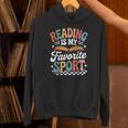 Reading Is My Favorite Sport Book Lover Quote Groovy Unisex Hoodie