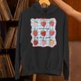 Reading Is My Jam Preppy Stawberry Bookworm Book Lover Nerd Unisex Hoodie