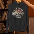 The Reading Legend Retro Books Men Reading Unisex Hoodie