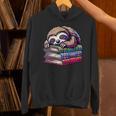 Reading Muffler Sloth On Stack Of Books Unisex Hoodie Reading Muffler Sloth On Stack Of Books Unisex Hoodie