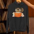 Reading Owl Art Men Women Kids Bookworm Book Lovers Unisex Hoodie