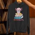 Readolotl Cute Read Axolotl Book Lover Librarian Bookworm Unisex Hoodie