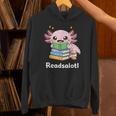 Readsalotl Axolotl Book Reading Unisex Hoodie Readsalotl Axolotl Book Reading Unisex Hoodie
