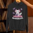 Readsalotl Axolotl Kawaii Anime Book Lover Reading Unisex Hoodie Readsalotl Axolotl Kawaii Anime Book Lover Reading Unisex Hoodie