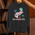 Readsolotl Axolotls Funny Kids Reading Fish Books Lizard Unisex Hoodie Readsolotl Axolotls Funny Kids Reading Fish Books Lizard Unisex Hoodie