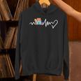 Red Panda Reading Book Heartbeat Unisex Hoodie
