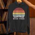 Retro Book Vibes Rainbow For Reading Lovers Vintage Unisex Hoodie Retro Book Vibes Rainbow For Reading Lovers Vintage Unisex Hoodie