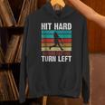Retro Hit Hard Run Fast Turn Left Baseball Lover Unisex Hoodie Retro Hit Hard Run Fast Turn Left Baseball Lover Unisex Hoodie