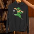 Retro Leprechaun Baseball St Patricks Day Sport Men Boy Kids Unisex Hoodie