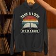 Retro Take A Look It's In A Book Reading Unisex Hoodie