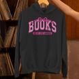 Retro Pink Coquette Bow Valentine Book Lover Varsity Unisex Hoodie