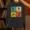 Retro Style Baseball Lover Playing Men Women Kids Baseball Unisex Hoodie