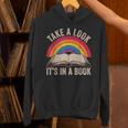Retro Vintage Rainbow Take a Look It’s In a Book Reading Unisex Hoodie Retro Vintage Rainbow Take a Look It’s In a Book Reading Unisex Hoodie