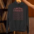 Romantic I Love You In Book Quotes Reader Book Lovers Unisex Hoodie