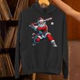 Santa Playing Baseball Men Boys Christmas Baseball Player Unisex Hoodie Santa Playing Baseball Men Boys Christmas Baseball Player Unisex Hoodie