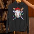 Santa Sports Christmas Baseball Player Unisex Hoodie Santa Sports Christmas Baseball Player Unisex Hoodie