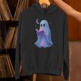 Scary Reading Book Lovers Halloween Costume Pastel Ghost Unisex Hoodie