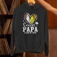 Senior Papa Class Of 2026 Baseball Softball Graduation Heart Unisex Hoodie