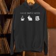 I Have Simple Needs Bunny Coffee Rabbit Books Unisex Hoodie I Have Simple Needs Bunny Coffee Rabbit Books Unisex Hoodie