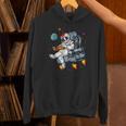 Space Astronaut Reading Book Bookworm Nerd Librarian Unisex Hoodie