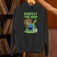Spooky Zombie Respect The Drip Baseball Halloween Unisex Hoodie