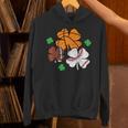 St Patricks Day Shamrock Basketball Baseball Men Boys Kids Unisex Hoodie