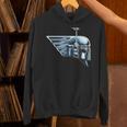 Star Wars The Book Of Boba Fett Chrome Helmet Logo Unisex Hoodie
