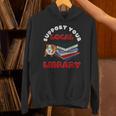 Support Your Local Library Guinea Pig Book Reader Unisex Hoodie