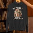 Support Public Libraries Floral Bookshelf Unisex Hoodie Support Public Libraries Floral Bookshelf Unisex Hoodie