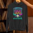 I Survived 100 Days Of School Baseball Drip Unisex Hoodie