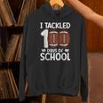 I Tackled 100 Days Of School Baseball Player Kids Teacher Unisex Hoodie I Tackled 100 Days Of School Baseball Player Kids Teacher Unisex Hoodie