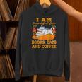 I Am Thankful For Books Cats And Coffee Thanksgiving Unisex Hoodie I Am Thankful For Books Cats And Coffee Thanksgiving Unisex Hoodie