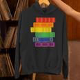 Threadless Grey Sky Chai Rainbow Book Pride Stack Graphic Unisex Hoodie