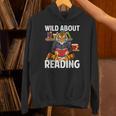 Tiger Reading Book Wearing Glasses Library Animal Unisex Hoodie