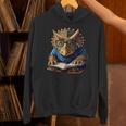 Triceratops Dinosaur Reading Book Nerd Unisex Hoodie