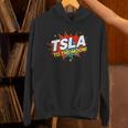 TSLA To The Moon Comic Book Style Splash Unisex Hoodie TSLA To The Moon Comic Book Style Splash Unisex Hoodie