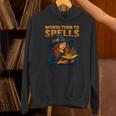 Words Turn To Spells Witchy Magic Book Aesthetic Unisex Hoodie