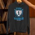 Type 1 Warrior Diabetes Awareness Baseball Enthusiasts Unisex Hoodie