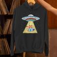 Ufo Abduction Red Panda Reading Book Unisex Hoodie