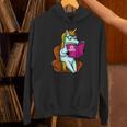 Unicorn Librarian For A Teacher Reading Book In School Unisex Hoodie