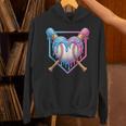 Valentines Baseball Heart Dripping Ice Cream Gen Z Alpha Unisex Hoodie Valentines Baseball Heart Dripping Ice Cream Gen Z Alpha Unisex Hoodie