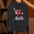 Valentines Bruh Red Heart Playing Baseball Men Boys Kids Unisex Hoodie Valentines Bruh Red Heart Playing Baseball Men Boys Kids Unisex Hoodie