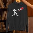 Valentines Day Baseball Batter Silhouette Heart Unisex Hoodie Valentines Day Baseball Batter Silhouette Heart Unisex Hoodie