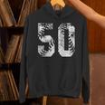 Vintage Baseball Number 50 Jersey Player Uniform Unisex Hoodie