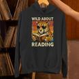 Vintage Cheetah Reading Book Wild About Reading Shirts Boys Unisex Hoodie