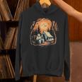 Vintage Ghost Book Reading Camping Gothic Halloween Teachers For Men Women Kids Unisex Hoodie Vintage Ghost Book Reading Camping Gothic Halloween Teachers For Men Women Kids Unisex Hoodie