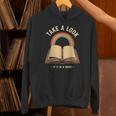 Vintage Rainbow Take a Look It's In a Book Retro Reading Art Unisex Hoodie