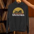 Vintage Reading Book Librarian Retro Sunset Unisex Hoodie