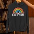 Vintage Retro Book Vibes Rainbow For Reading Lovers Unisex Hoodie Vintage Retro Book Vibes Rainbow For Reading Lovers Unisex Hoodie