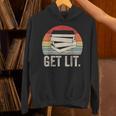 Vintage Retro Get Lit With Books Book Reading Lover Unisex Hoodie Vintage Retro Get Lit With Books Book Reading Lover Unisex Hoodie